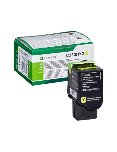 LEXMARK C232HY0 Yellow High Yield Return Program Toner Cartridge