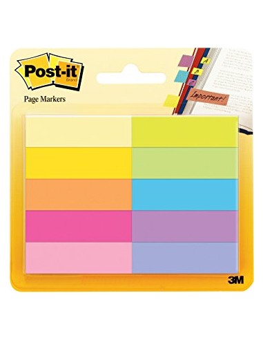 POST-IT 50 Marque-pages Papier Post-it®. 10 couleurs