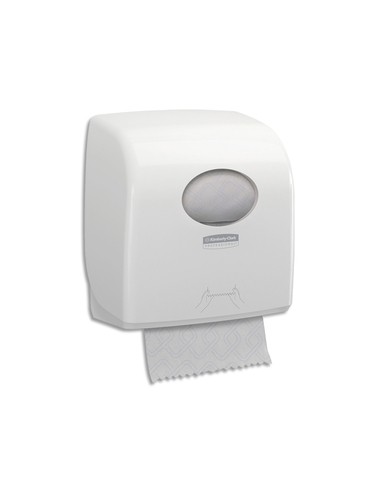 AQUARIUS Distributeur Slimroll blanc en plastique, pour essuie-mains en rouleaux L32,4 x H29,7 x L19,2 cm