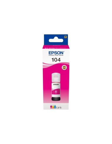 Epson 104 - Epson C13T00P340 - EcoTank 104 - Magenta - Bouteille d'encre Epson