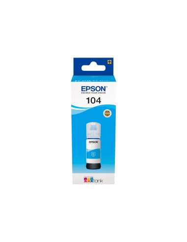 Epson 104 - Epson C13T00P240 - EcoTank 104 - Cyan - Bouteille d'encre Epson