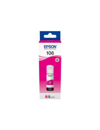 Epson 106 - Epson C13T00R340 - EcoTank 106 - Magenta - Bouteille d'encre Epson