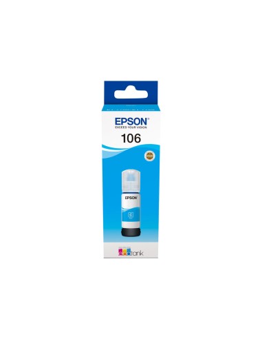 Epson 106 - Epson C13T00R240 - EcoTank 106 - Cyan - Bouteille d'encre Epson