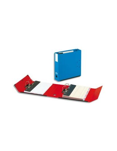 ARIANEX Classeur à deux leviers amovibles Mill-AR en PVC intérieur et extérieur rouge, dos de 9.5cm