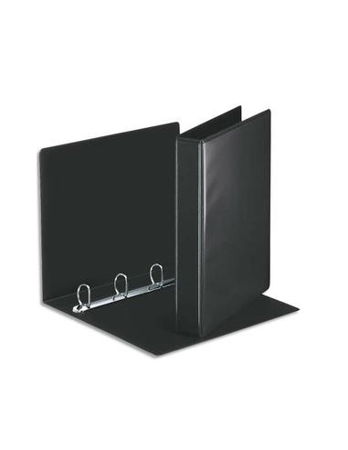 ESSELTE Classeur à couverture personnalisable sur deux faces en PVC noir – dos de 5 cm