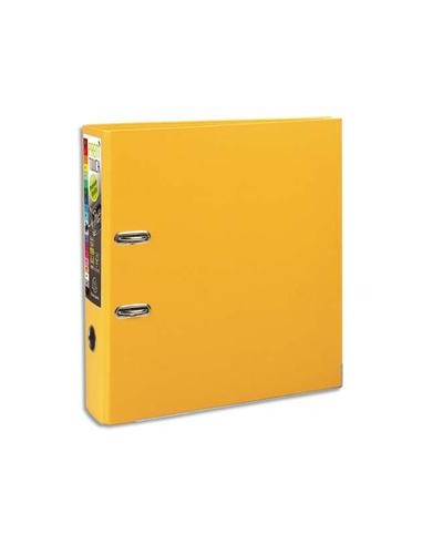 EXACOMPTA Classeur à levier en polypro PREMTOUCH dos de 8cm, coloris Jaune