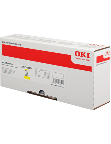 OKI MC770  MC780 cartouche de toner jaune haute capacité 11.500 pages pack de 1