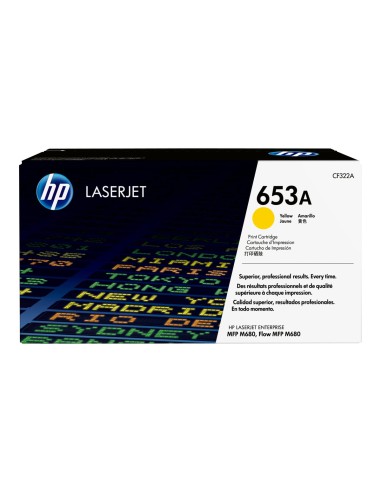 HP 653A original cartouche de toner jaune capacité standard 16.500 pages pack de 1