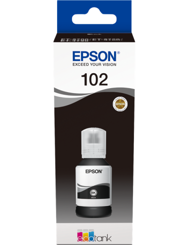 Epson 102 - Epson C13T03R140 - EcoTank 102 - Noir - Bouteille d'encre Epson