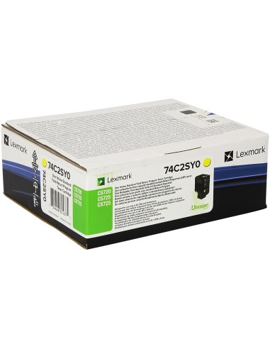 Lexmark 74C2SY0 - Jaune - Toner Lexmark 