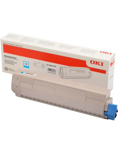 OKI 46471103 - Cyan - Toner Oki pour C823/833/843