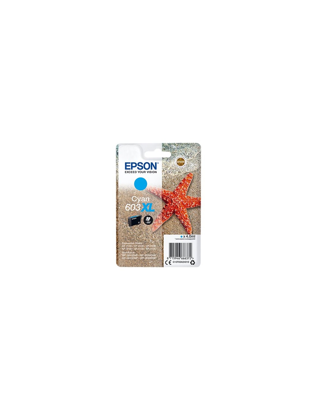 ESPACE BURO  CARTOUCHE ENCRE EPSON 603 XP-2100 / 3100 / 4100 / WF
