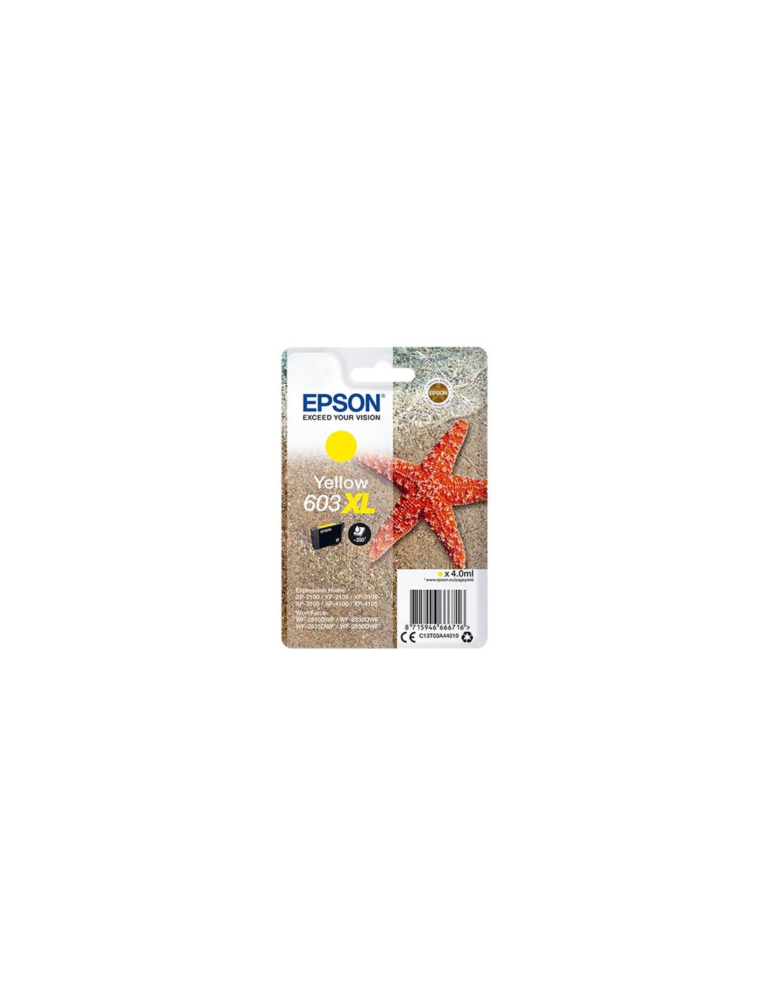 Epson 603XL - Étoile de mer - Jaune - Cartouche Epson - pas
