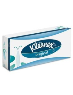 KLEENEX Boîte rectangulaire de 72 mouchoirs 3 plis - Dimensions L23 x H4,6 x P11,4 cm coloris Blanc