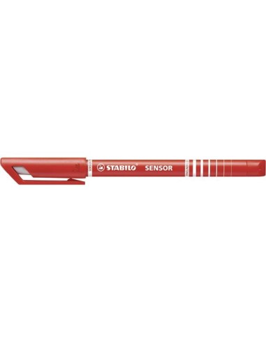 STABILO Stylo feutre pointe extra-fine SENSOR Rouge