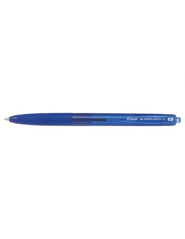 PILOT Stylo bille SUPER GRIP G rétractable pointe fine encre Bleue