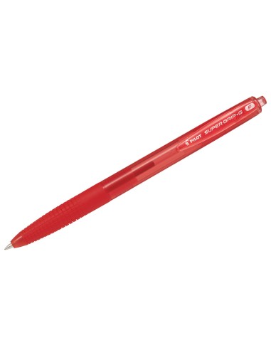 PILOT Stylo bille SUPER GRIP G rétractable pointe fine encre Rouge