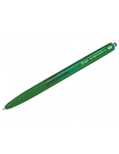 PILOT Stylo bille SUPER GRIP G rétractable pointe fine encre Verte