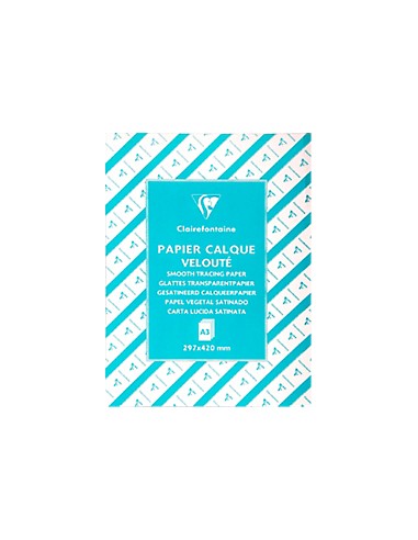 CLAIREFONTAINE Ramette de 500 feuilles de calque supérieur, format A3, 90/95g