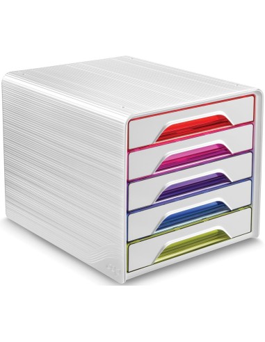 CEP Module de classement SMOOVE Multicolore, 5 étages, format 24 x 32 cm, L36 x H27,1 x P28,8 cm