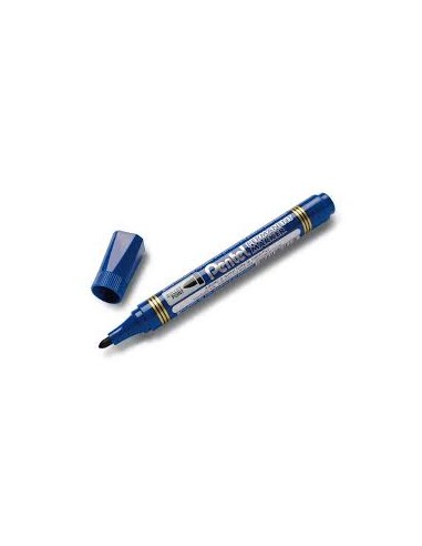 PENTEL Marqueur permanent N850 Pointe ogive, encre indélébile à base alcool. Bleu