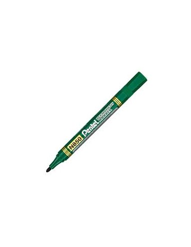 PENTEL Marqueur permanent N850 Pointe ogive, encre indélébile à base alcool. Vert