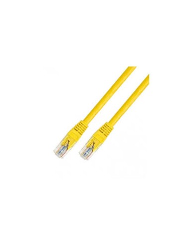 DCU TECNOLOGIC Boîte Câble réseau, UTP CAT 6, RJ45 Mâle/Mâle Jaune 1m 309101