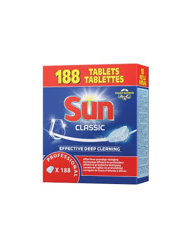 SUN Boîte de 188 Tablettes pour lave-vaisselle professionnelle cycle court