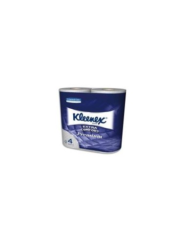 KLEENEX Colis de 6 Rouleaux de papier toilette 2 plis Blanc, L190 m x D20 cm, mandrin D7,8 cm