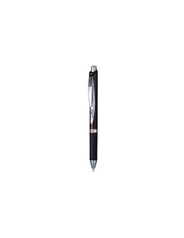 PENTEL Roller EnerGel encre gel infasifiable. Pointe moyenne 0,7 mm. Encre rechargeable Rouge