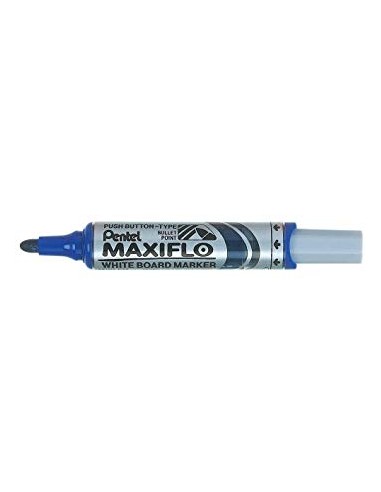 PENTEL Marqueur effaçable à sec MAXIFLO pointe ogive extra-large 4 mm. Encre Bleue