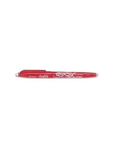 PILOT Roller FriXion Ball pointe fine 0,5 mm. Encre thermosensible effaçable Rouge