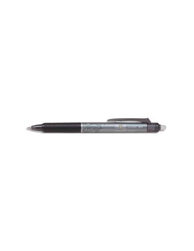 PILOT Roller FriXion Clicker pointe fine rétracatable 0,5 mm. Encre thermosensible effaçable Noire