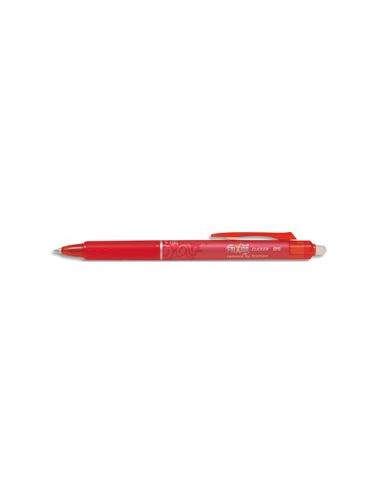 PILOT Roller FriXion Clicker pointe fine rétracatable 0,5 mm. Encre thermosensible effaçable Rouge