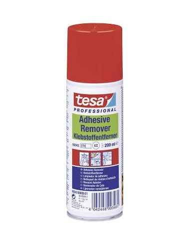 TESA Spray Adhesive Remover pour le retrait des résidus colle, graisse. Aérosol 200 ml