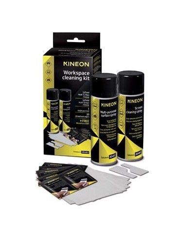 KINEON Kit:1spray multi-usag 125ml+1spray écran 125ml+1acces clavier+10lingett+1microfibre kdo ACCK000KIN