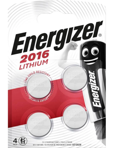 ENERGIZER Blister de 4 piles 2016 Lithium 7638900415353