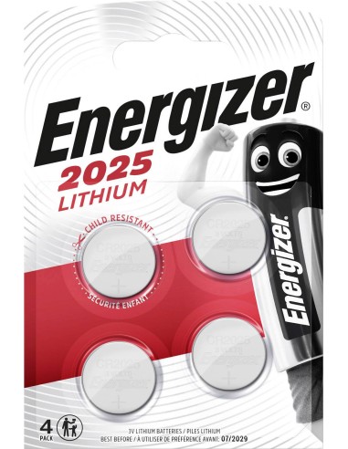 ENERGIZER Blister de 4 piles 2025 Lithium 7638900415360