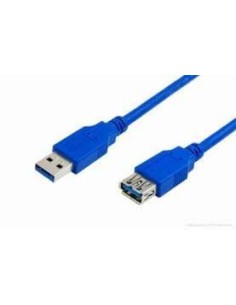 MEDIARANGE Câble d‘extension USB 3.0, Type A male/Type A femelle, 1.8m, Bleu MRCS151 2