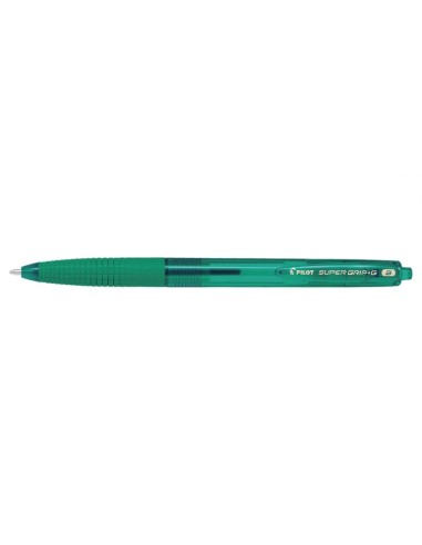 PILOT Stylo bille SUPER GRIP G rétractable poine extra large, encre Vert