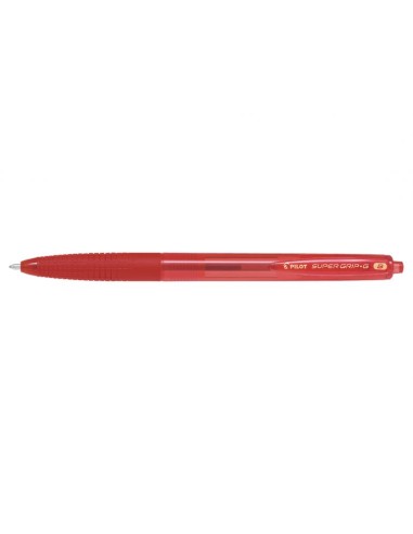 PILOT Stylo bille SUPER GRIP G rétractable poine extra large, encre Rouge