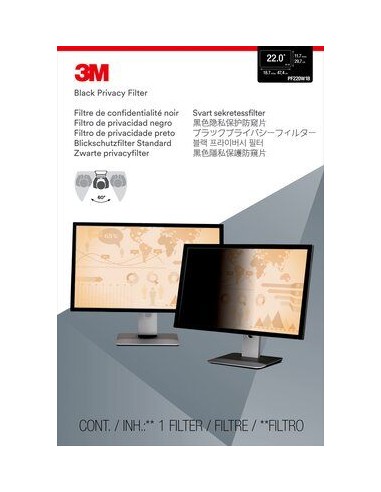 3M Filtre de confidentialité 3M™ pour moniteur à écran panoramique 22" (format 16:10)