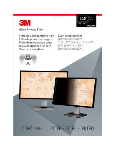 3M Filtre de confidentialité 3M™ pour moniteur à écran panoramique 20"