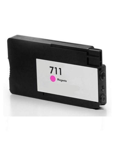 Compatible HP 711 - HP CZ133A - Magenta - Cartouche d'encre compatible