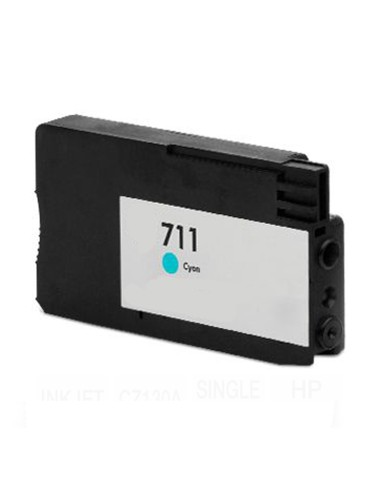 Compatible HP 711 - HP CZ130A - Cyan - Cartouche d'encre compatible