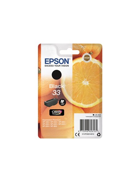 Epson T3331 - 33 - Orange - Noir - Cartouche Epson - pas