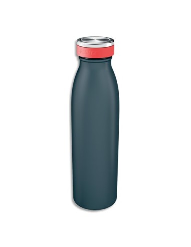 LEITZ Bouteille isotherme 500 ml Cosy Gris foncé, boissons chaudes 7H et froides 15H - D6,8 x H23,5 cm