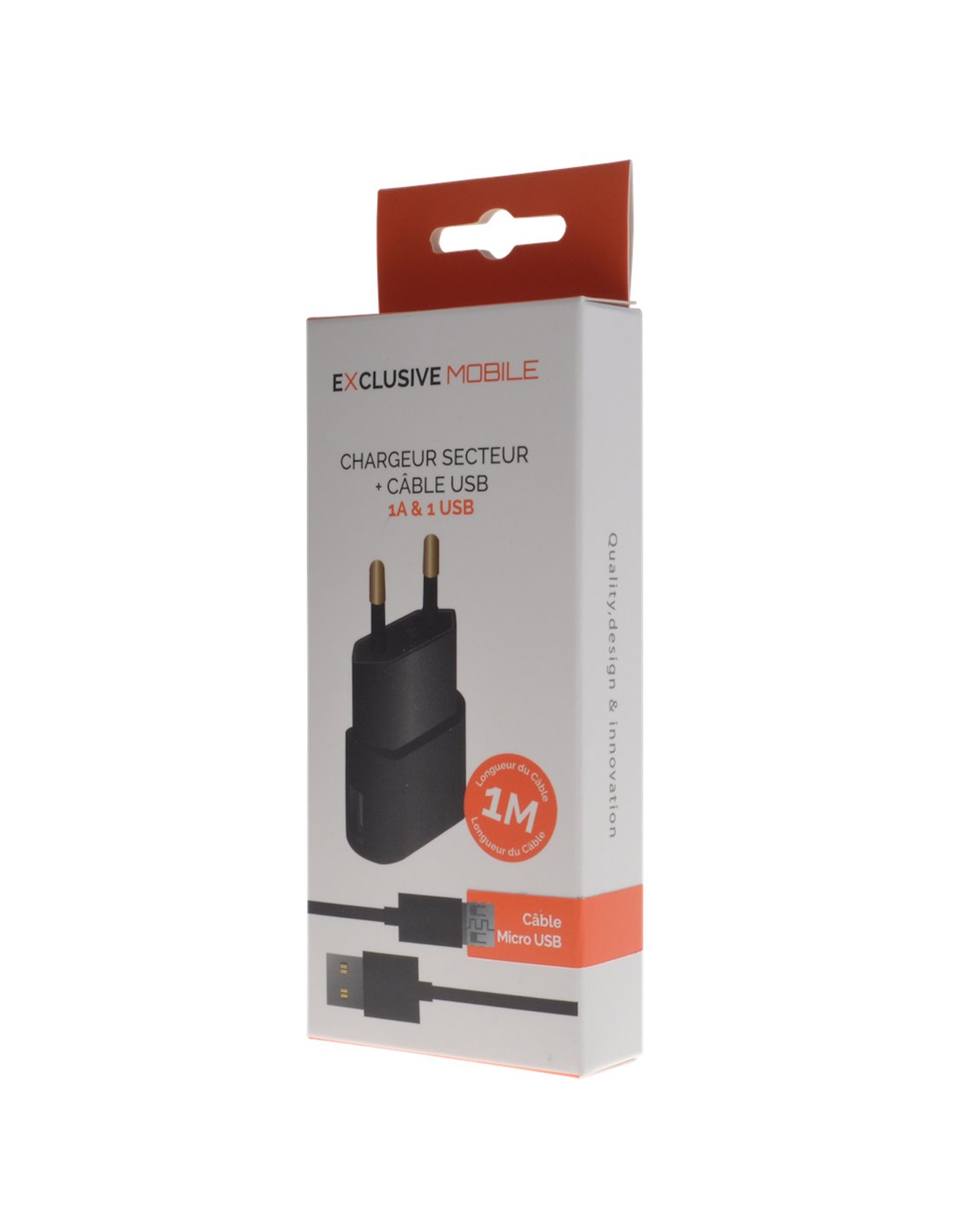 Pack chargeur secteur + 1 câble Micro USB