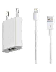 Pack chargeur secteur 1A 1 Port USB 5W + 1 Câble Lightning pour iPhone 1  mètre