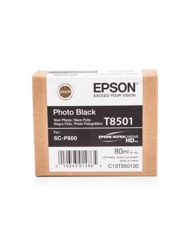 EPSON Singlepack Photo Black T850100 UltraChrome HD ink 80ml